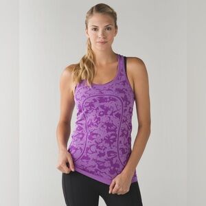 Lululemon Athletica Swiftly Tech Racerback Tank Heathered Tender Violet